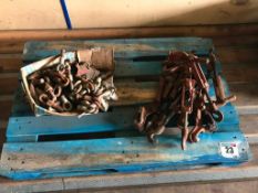 Qty of dual wheel clamps & eyes