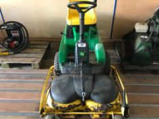 F410 John Deere ride on mower. Key in the office.