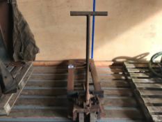 J Collis & Sons pallet lifter. Serial No: 0010