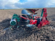 2017 Kverneland LB85-300 6f (5f+1f) reversible plough with skimmers, hydraulic vari-width and Kverne