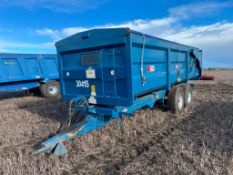 2008 AS Marston ACE14 14t twin axle grain trailer with sprung drawbar, hydraulic brakes, rollover sh