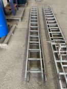 2No Galvanised ladder