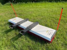 SweepEx Mega 960 yard brush, tine mounted. Serial No: 120646   NB: manual in office