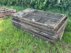 Quantity poultry pen sections. No VAT.