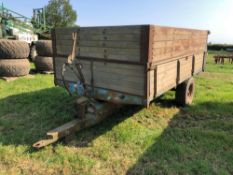 Martin Markham 4t single axle drop side trailer with manual tailgate