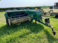 John Deere 456 conventional baler, PTO driven