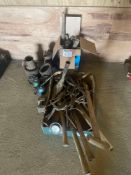 Quantity vintage hand tools and handles