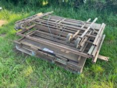 Scaffold tower with boards. No VAT