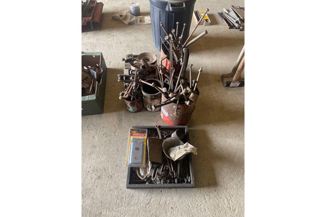 Quantity miscellaneous bolts, pins, spares etc