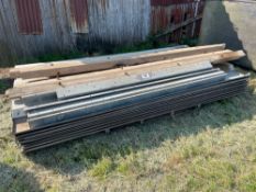 Quantity Crittall grain bin sheets, 30t capacity, completely dismantled