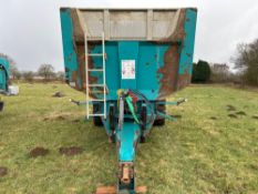 2011 Rolland 6332 Rollspeed twin axle trailer, commercial axles, hydraulic rear door, hydraulic draw