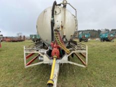 Farm made twin axle lorry conversion tanker with 16m3 Foden tank, sprung drawbar, air suspension and