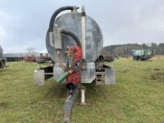 2011 Record 16m3 twin axle slurry tanker, air brakes, air suspension, sprung draw bar, full length p