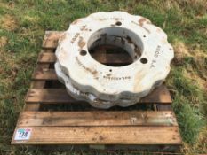2 x Massey Ferguson wheel weights (250kg each)