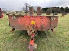 2008 JPM tri axle 6.7m with 1.5m beaver tail low loader trailer, sprung draw bar, air suspension, hy