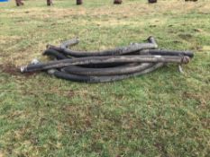 Qty of suction hose - wire armoured (4inch)