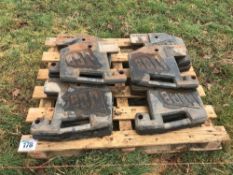 Qty of JCB 40kg wafer weights