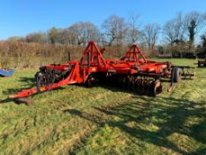 2002 Quivogne 6m Tinemaster, Trailed Cultivator, 9 No Legs, 2 No Rows of Discs, Hydraulic Folding