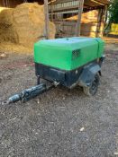 1998 Ingersoll Rand P110WD Single Axle Trailed Compressor, Serial No: 311513 E98 338