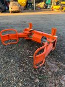 2019 Ritchie Soft Hands Round Bale Grab, JCB Q-Fit Brackets