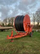 Bauer Rainstar Type 125 TH 110 - 400 Irrigation Reel, Manual Turntable, Raindancer Irrigation Monito