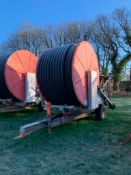 2000 Bauer E2 - Plus 110 - 420 Irrigation Reel, Hydraulic Turntable, Rain Gun, Raindancer Irrigation