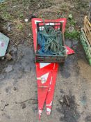 Quantity hazard signs + rope