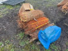 Battery operated electric fence unit with rabbit netting NB: Manual in Office