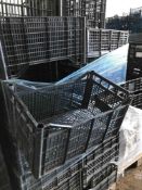 c.150No black plastic trays, 500mm x 300mm x 190mm