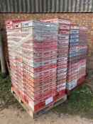 c.160No plastic field crates, red