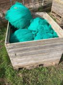 Various rolls green bird netting 2m wide (various lengths)