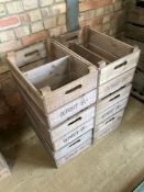 6No Bushel boxes with mid shelf 