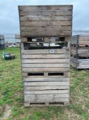 3No wooden pallet boxes