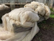 Various rolls insect/bird netting 12m wide (various lengths)