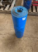 Quantity blue polythene bags