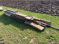 Quantity misc wooden lengths