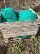 Various rolls green bird netting 2m wide (various lengths)