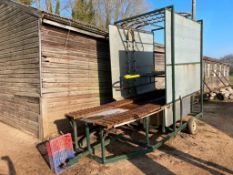 Vegetable and fruit drenching machine, trailed. Spares or repairs