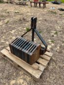 12No. 45kg Wafer Weights on 3-Point Linkage Frame