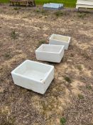 3No. Ceramic Sinks