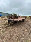 Single Axle 24Ft Flat Trailer