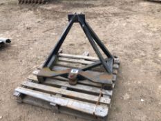 Linkage mounted frame