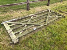 9ft wooden field gate