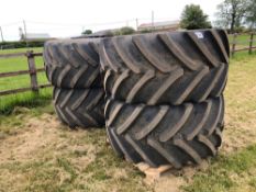 Set 710/55R30 wheels and tyres to suit Bateman RB35 sprayer