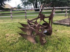 Ransomes 3f conventional plough, linkage mounted