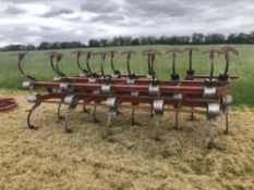 2No Kongskilde Vibroflex tine frames 2 x 4m