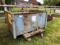 1No forklift tipping skip. NO VAT