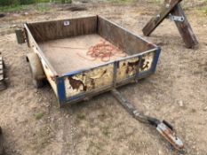 Single axle car trailer