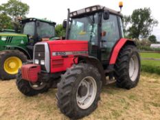 1996 Massey Ferguson 6150 Dynashift 4wd tractor on 13.6R24 front and 16.9R34 rear wheels and tyres w