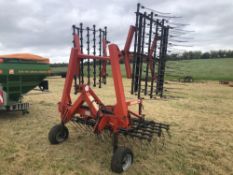Quantock grass harrows 4.5m, hydraulic folding